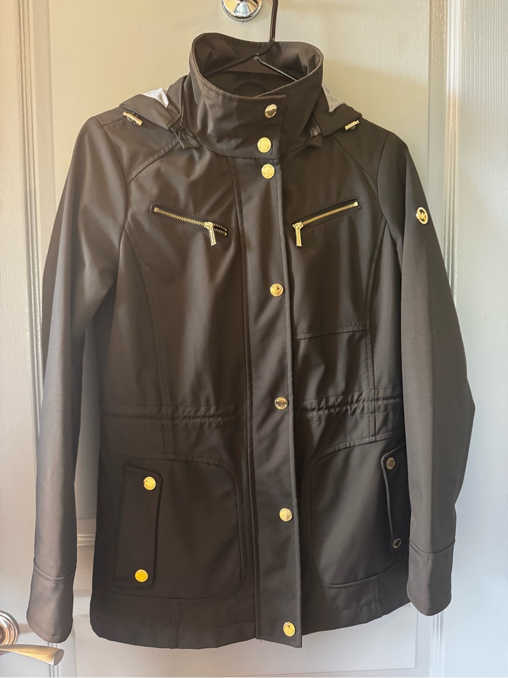 Michael Kors Utility Jacket with Gold Hardware XS